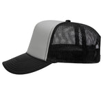 Otto 5-Panel High Crown Foam Trucker Hats - White Front Colors - 39-165