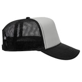 Otto 39-165 5-Panel High Crown Foam Trucker Hats - White Front Colors