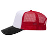 Otto 39-165 5-Panel High Crown Foam Trucker Hats - White Front Colors