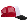 Otto 39-165 5-Panel High Crown Foam Trucker Hats - White Front Colors