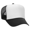 Otto 39-165 5-Panel High Crown Foam Trucker Hats - White Front Colors
