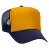Otto 39-165 5-Panel High Crown Foam Trucker Hats - White Front Colors