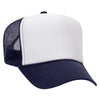 Otto 39-165 5-Panel High Crown Foam Trucker Hats - White Front Colors
