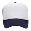 Otto 39-165 5-Panel High Crown Foam Trucker Hats - White Front Colors