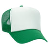Otto 39-165 5-Panel High Crown Foam Trucker Hats - White Front Colors