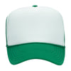 Otto 39-165 5-Panel High Crown Foam Trucker Hats - White Front Colors