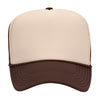 Otto 39-165 5-Panel High Crown Foam Trucker Hats - White Front Colors