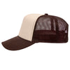 Otto 39-165 5-Panel High Crown Foam Trucker Hats - White Front Colors