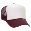 Otto 39-169 5 Panel High Crown Mesh Back Foam Trucker Hat, Polyester Foam Cap