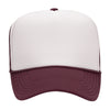 Otto 39-165 5-Panel High Crown Foam Trucker Hats - White Front Colors