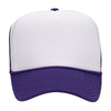 Otto 39-165 5-Panel High Crown Foam Trucker Hats - White Front Colors