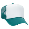 Otto 39-165 5-Panel High Crown Foam Trucker Hats - White Front Colors