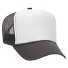 Otto 39-165 5-Panel High Crown Foam Trucker Hats - White Front Colors