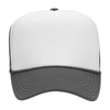 Otto 39-165 5-Panel High Crown Foam Trucker Hats - White Front Colors