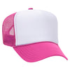Otto 39-165 5-Panel High Crown Foam Trucker Hats - White Front Colors