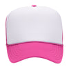 Otto 39-165 5-Panel High Crown Foam Trucker Hats - White Front Colors