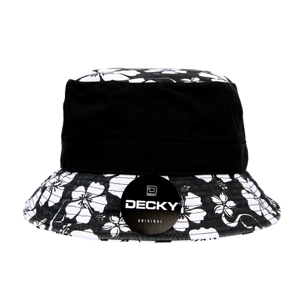Decky 457 - Relaxed Floral Brim Bucket Hat