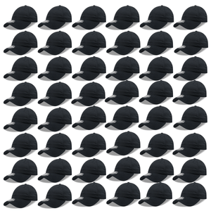 Wholesale Bulk Dad Hats, Blank Vintage Dad Caps (48 Packs) - Decky 4801 - 