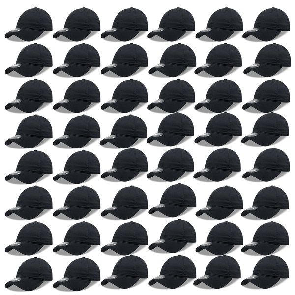Wholesale Bulk Dad Hats, Blank Vintage Dad Caps (48 Packs) - Decky 4801