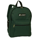 Everest Backpack Book Bag - Back to School Basic Style - Mid-Size Dark Green