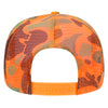 Otto 49-131 5-Panel High Crown Foam Trucker Hat - Neon Camo
