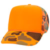 Otto 49-131 5-Panel High Crown Foam Trucker Hat - Neon Camo