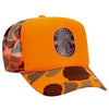 Otto 49-131 5-Panel High Crown Foam Trucker Hat - Neon Camo