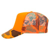 Otto 49-131 5-Panel High Crown Foam Trucker Hat - Neon Camo