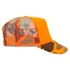 Otto 49-131 5-Panel High Crown Foam Trucker Hat - Neon Camo