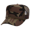 Otto 49-158 5-Panel High Crown Foam Trucker Hat - Camo