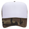 Otto 49-158 5-Panel High Crown Foam Trucker Hat - Camo