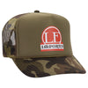 Otto 49-158 5-Panel High Crown Foam Trucker Hat - Camo