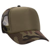 Otto 49-158 5-Panel High Crown Foam Trucker Hat - Camo