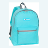 Everest Backpack Book Bag - Back to School Basic Style - Mid-Size Aqua