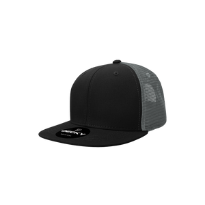 Decky 5010 - Kids Youth Trucker Hat, Flat Bill Snapback Cap - 