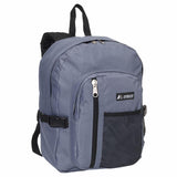 Everest Backpack with Front Mesh Pocket Dark Grey/Black