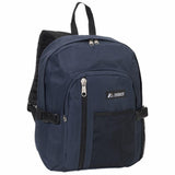 Everest Backpack with Front Mesh Pocket Navy/Black