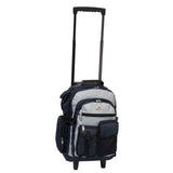 Everest Deluxe Wheeled Backpack Navy/Grey/Black