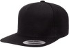 Yupoong 5089M Premium 5-Panel Snapback Hat, Flat Bill Cap - YP Classics®