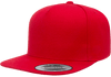 Yupoong 5089M Premium 5-Panel Snapback Hat, Flat Bill Cap - YP Classics®