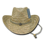 Decky 526 - Straw Cowboy Hat, Lunada Bay Straw Hat - Picture 3 of 3