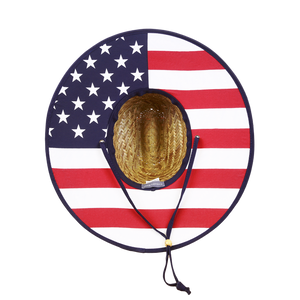Mat Straw Lifeguard Hats - Decky 528, Lunada Bay - Lot of 12 Hats (1 Dozen) - 