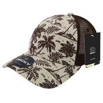 Decky 6000 - Tropical Hawaiian Trucker Hat with Mesh Back - Picture 12 of 16