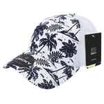 Decky 6000 - Tropical Hawaiian Trucker Hat with Mesh Back - Picture 4 of 16