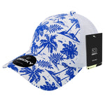 Decky 6000 - Tropical Hawaiian Trucker Hat with Mesh Back - Picture 16 of 16