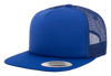 Yupoong 6005FF Foam Trucker Mesh Snapback Hat, Flat Bill Cap