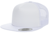 Yupoong 6005FF Foam Trucker Mesh Snapback Hat, Flat Bill Cap