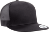 Yupoong 6006 Classic Trucker Snapback Hat, Flat Bill Hat with Mesh Back - YP Classics®