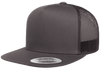 Yupoong 6006 Classic Trucker Snapback Hat, Flat Bill - Lot of 12 Hats (1 Dozen) - YP Classics®