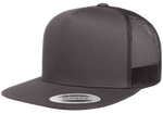 Yupoong 6006 Classic Trucker Snapback Hat, Flat Bill - Lot of 12 Hats (1 Dozen) - YP Classics® - Picture 7 of 11